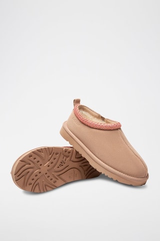 Sabots fourrés en nubuck Wigeon - Rose clair