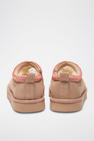 Sabots fourrés en nubuck Wigeon - Rose clair