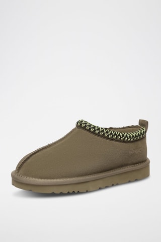 Gevoerde Nubuck Pantoffels Wigeon  - Groen