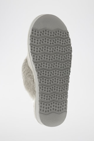 Gevoerde Nubuck Pantoffels Pelican - Grijs