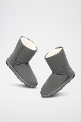 Gevoerde Nubuck Enkellaarzen Parrot  - Grijs