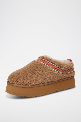 Gevoerde Platform Clogs Lewin - Bruin