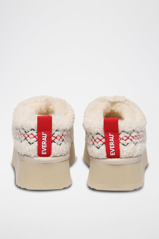 Gevoerde Platform Clogs Lewin - Beige