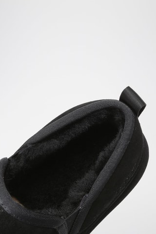 Gevoerde Nubuck Slip-ons Galah - Zwart