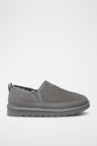 Gevoerde Nubuck Slip-ons Galah - Grijs