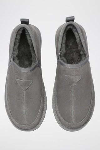 Gevoerde Nubuck Slip-ons Galah - Grijs