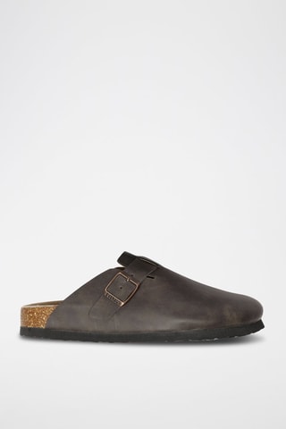 Sabots en cuir Pintail - Marron
