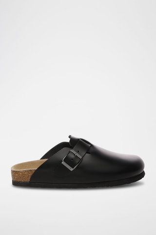 Sabots en cuir Pintail - Noir