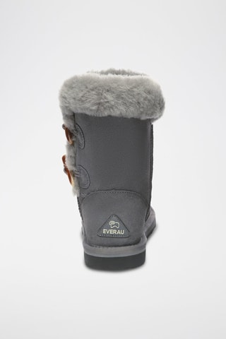 Gevoerde Nubuck Enkellaarzen Stork  - Grijs