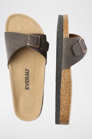 Mules en cuir Swan - Marron