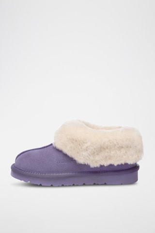 Gevoerde Nubuck Enkellaarzen Ibis  - Paars