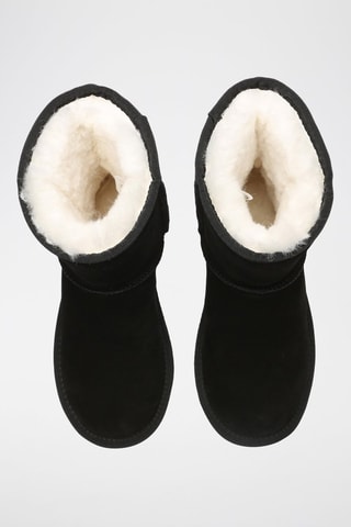 Gevoerde Nubuck Enkellaarzen Parrot  - Zwart