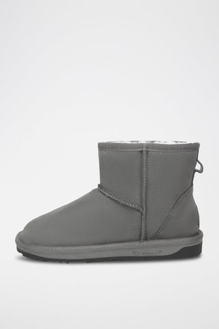 Gevoerde Nubuck Enkellaarzen Emu  - Grijs