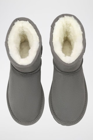 Gevoerde Nubuck Enkellaarzen Emu  - Grijs