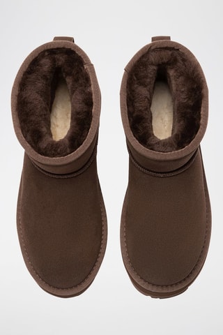 Gevoerde Nubuck Platform Enkellaarzen Dusky  - Bruin