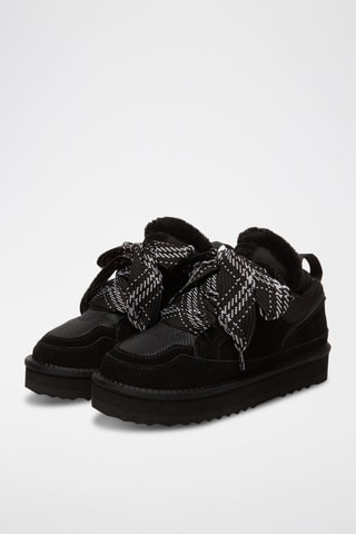 Nubuck Sneakers Marbled  - Zwart