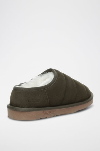 Gevoerde Nubuck Pantoffels Jaeger - Groen