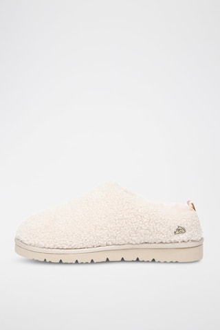 Gevoerde Schapenwollen Clogs Snipe  - Beige