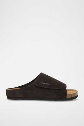 Mules en nubuck Jacky - Marron