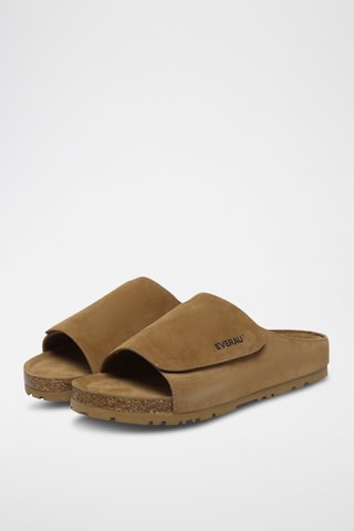 Mules en nubuck Jacky - Marron