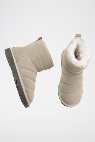 Gevoerde Nubuck Enkellaarzen Thornbill  - Beige