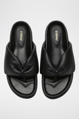 Sandales en cuir Bubble - Noir