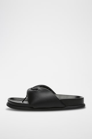 Sandales en cuir Bubble - Noir