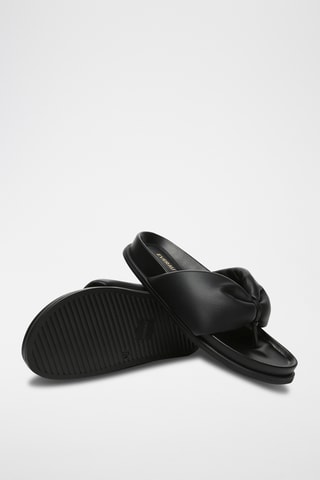 Sandales en cuir Bubble - Noir