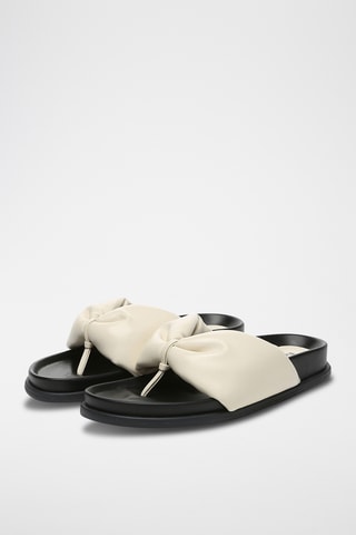 Sandales en cuir Bubble - Beige