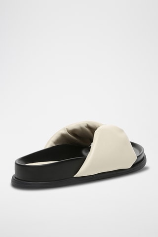 Sandales en cuir Bubble - Beige