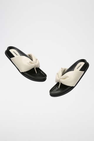 Sandales en cuir Bubble - Beige