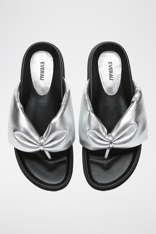 Sandales en cuir Bubble - Argenté