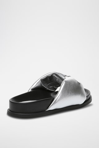 Sandales en cuir Bubble - Argenté