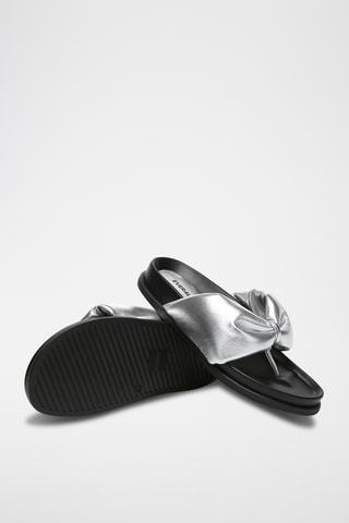 Sandales en cuir Bubble - Argenté