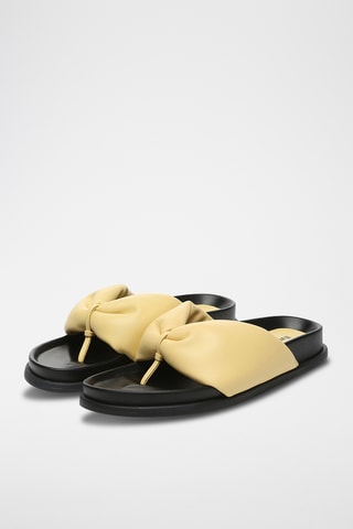 Sandales en cuir Bubble - Jaune