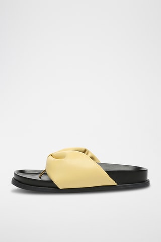 Sandales en cuir Bubble - Jaune
