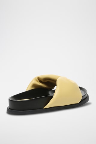 Sandales en cuir Bubble - Jaune