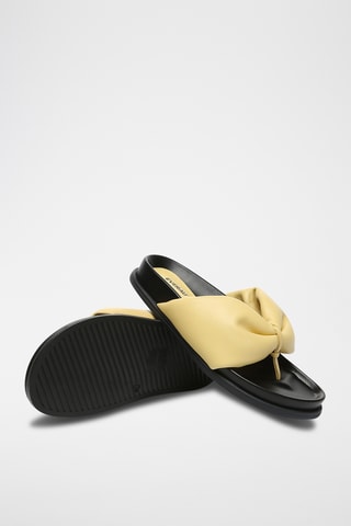 Sandales en cuir Bubble - Jaune
