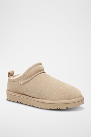 Nubuck Muiltjes Quail - Beige