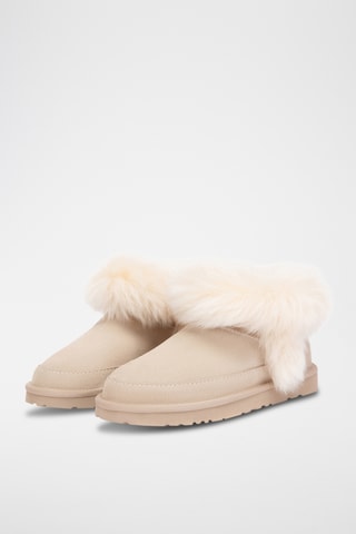 Suèdeleren Enkellaarzen Gannet - Beige