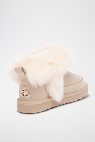 Suèdeleren Enkellaarzen Gannet - Beige