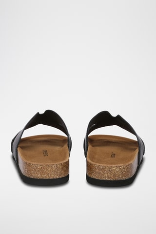 Mules en cuir suédé Heidy - Noir
