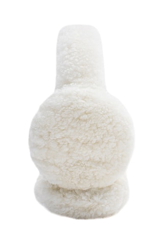 Schapenleren en Wollen Oorwarmers Cozetteearmuffs - Beige