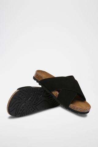 Mules en cuir Croia - Noir