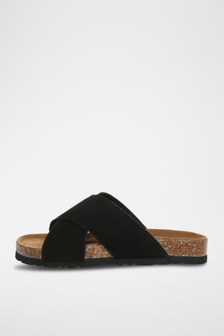 Mules en cuir Croia - Noir