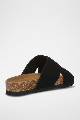 Mules en cuir Croia - Noir