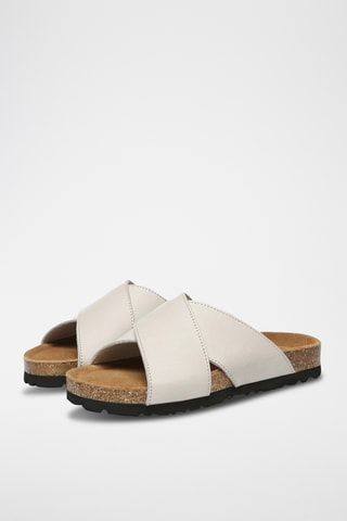 Mules en cuir Croia - Beige