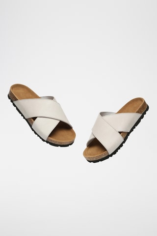 Mules en cuir Croia - Beige