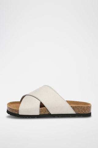 Mules en cuir Croia - Beige