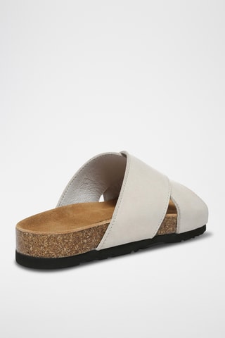 Mules en cuir Croia - Beige